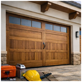 Garage door maintenance and repair work
